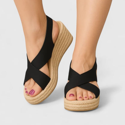 Claire | Orthopedic Espadrille Wedge Sandals