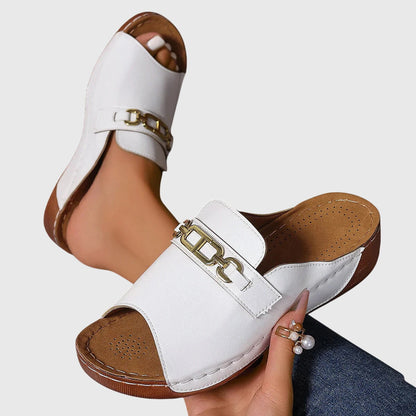 Cora | Wedge Slide Sandals For Women