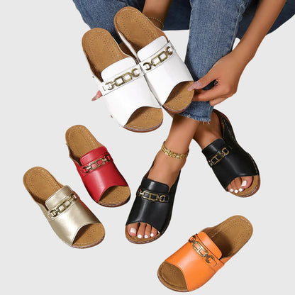 Cora | Wedge Slide Sandals For Women