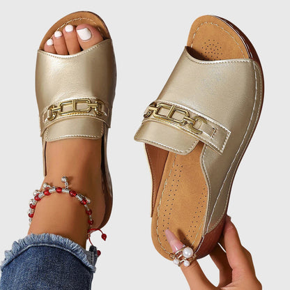 Cora | Wedge Slide Sandals For Women