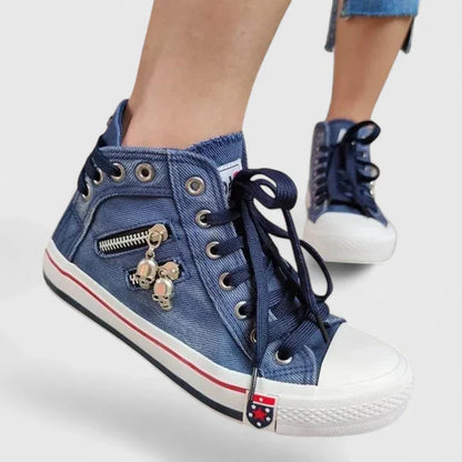 Demi | Orthopedic Denim Canvas Sneakers