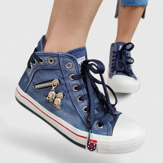 Demi | Orthopedic Denim Canvas Sneakers
