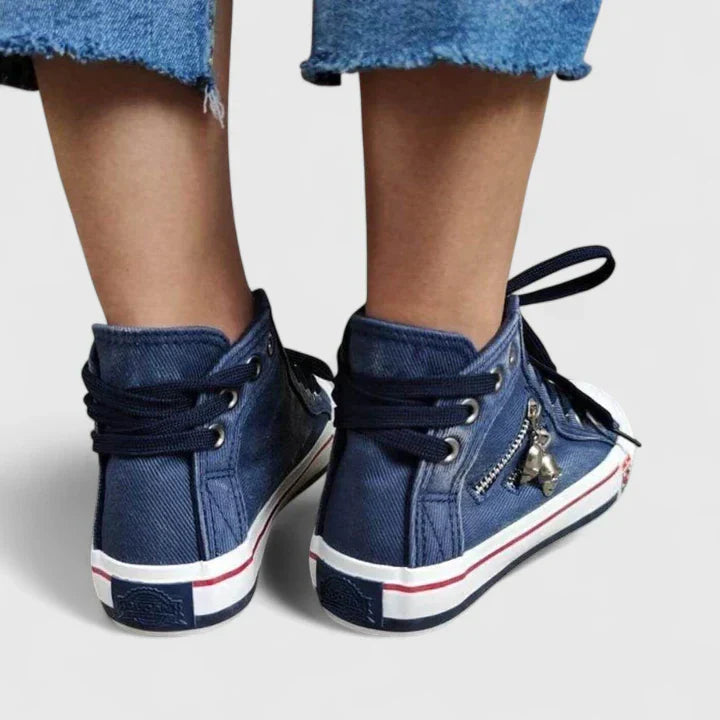 Demi | Orthopedic Denim Canvas Sneakers