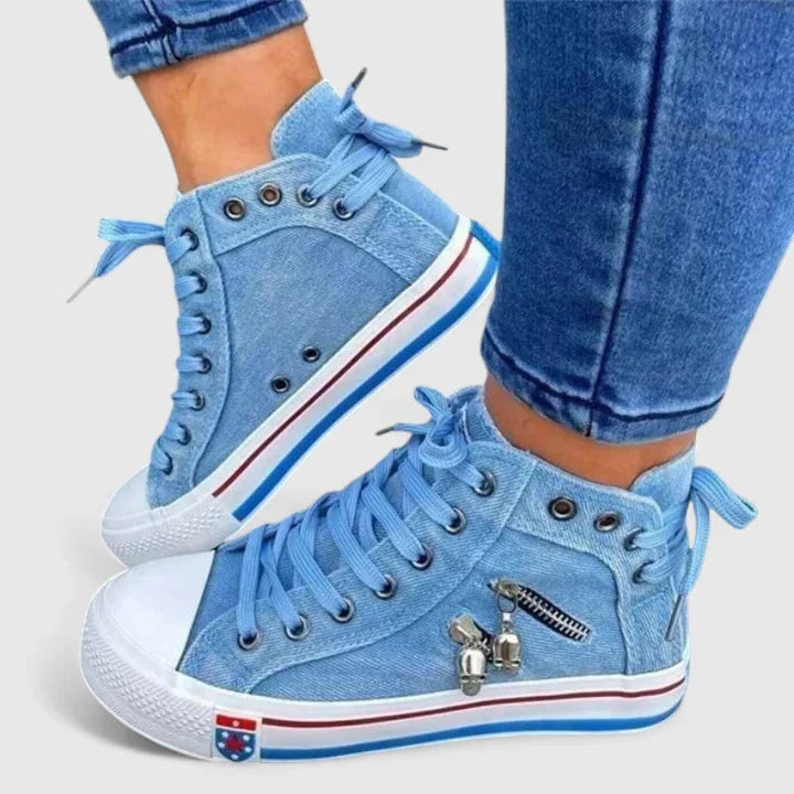 Demi | Orthopedic Denim Canvas Sneakers