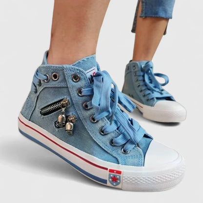 Demi | Orthopedic Denim Canvas Sneakers