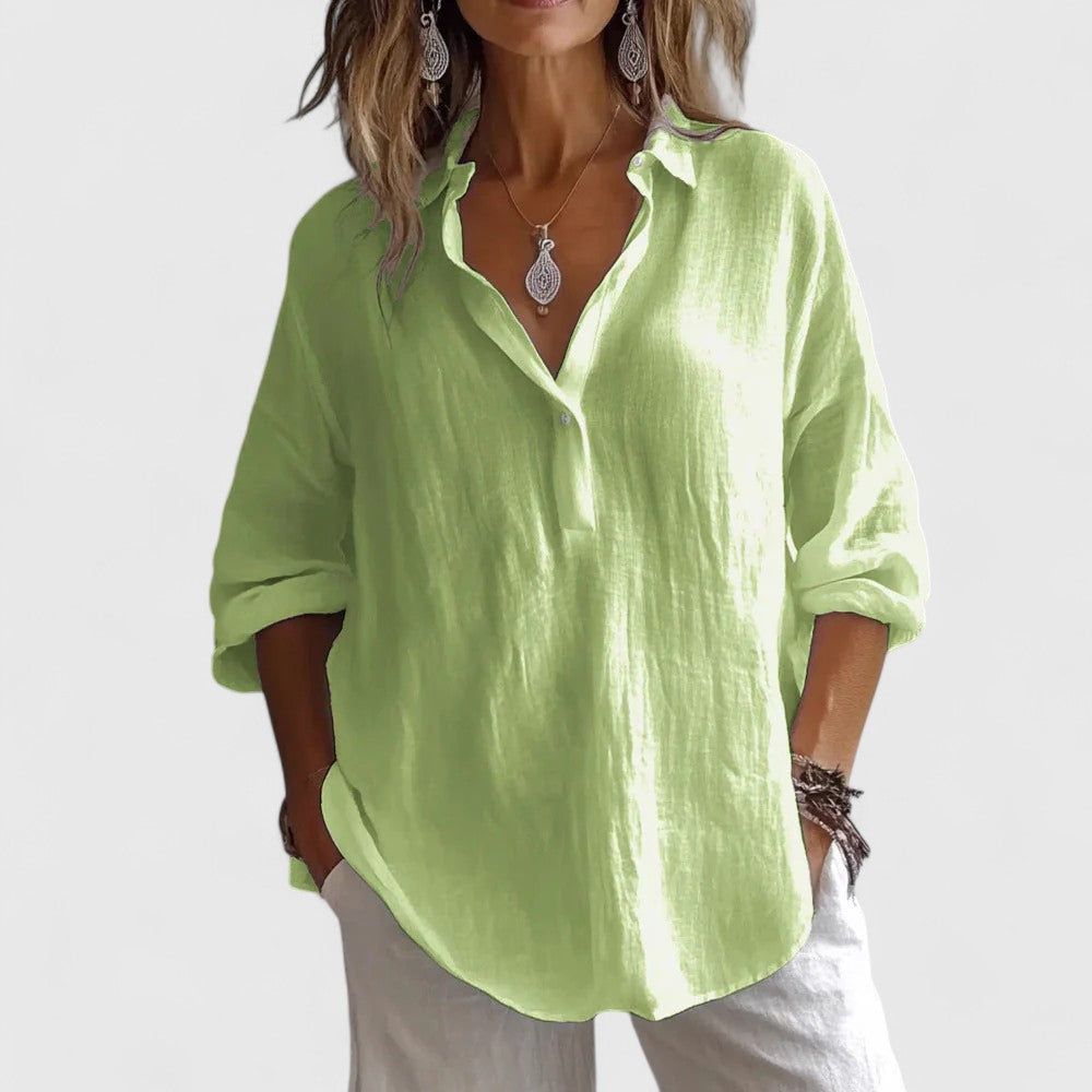 Diana | Oversized Collar Blouse Shirt