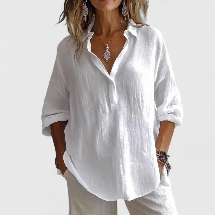 Diana | Oversized Collar Blouse Shirt