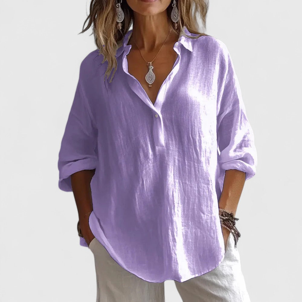 Diana | Oversized Collar Blouse Shirt
