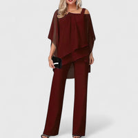 Evelyn | Elegant 2 Piece Matching Top and Pants Set