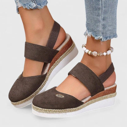 Evelyn | Orthopedic Espadrille Wedge Sandals
