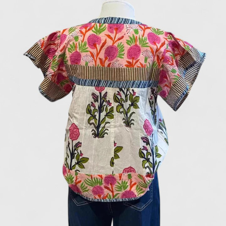 Fiona | Sophisticated Floral Print Summer Top