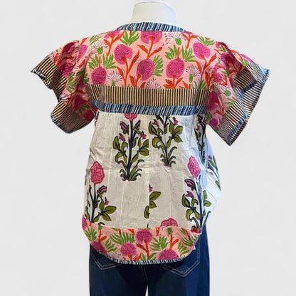 Fiona | Sophisticated Floral Print Summer Top