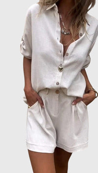 Fiona | Two Piece Summer Shorts Matching Set