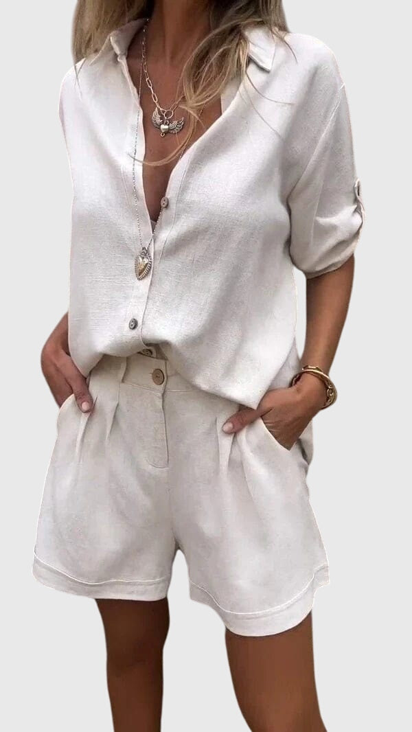 Fiona | Two Piece Summer Shorts Matching Set