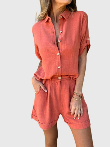 Fiona | Two Piece Summer Shorts Matching Set