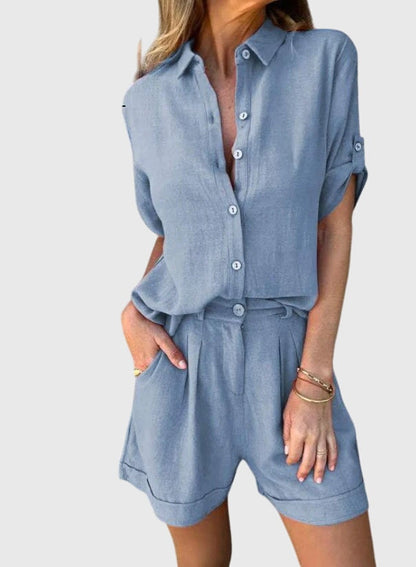 Fiona | Two Piece Summer Shorts Matching Set