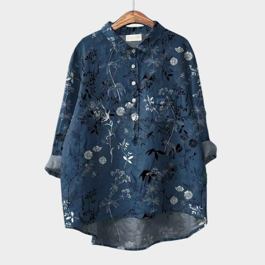 Hannah | Botanical Print Blouse