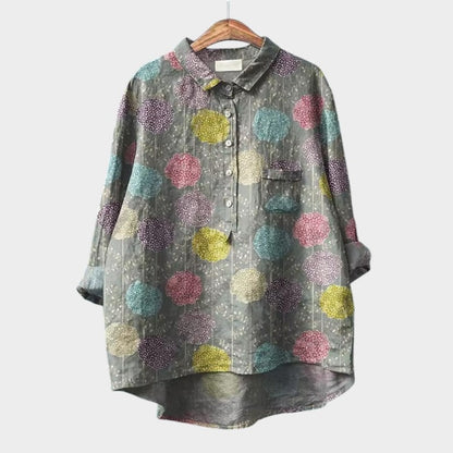 Hannah | Botanical Print Blouse