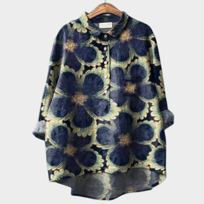 Hannah | Botanical Print Blouse
