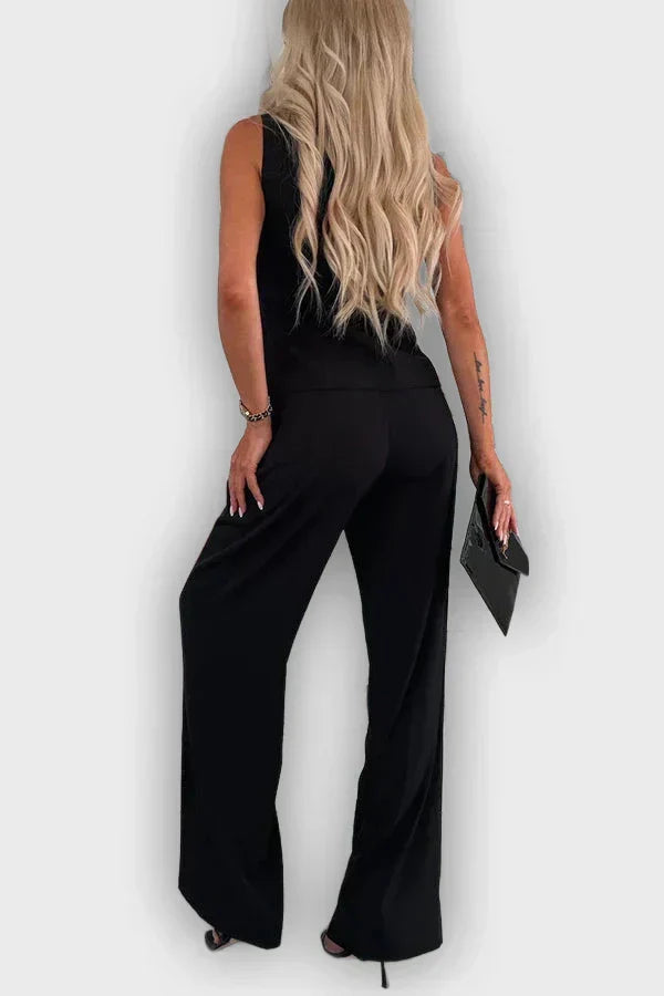 Hannah | Elegant Vest and Pants Coord Matching Set