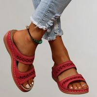 Hannah | Orthopedic Strap Wedge Sandals