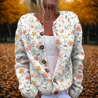 Iris | Floral Print Cardigan
