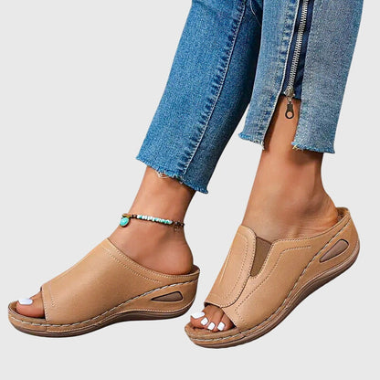 Isabella | Stylish Wedge Slide Sandals