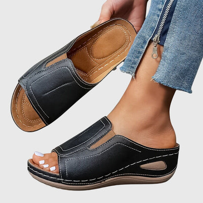 Isabella | Stylish Wedge Slide Sandals