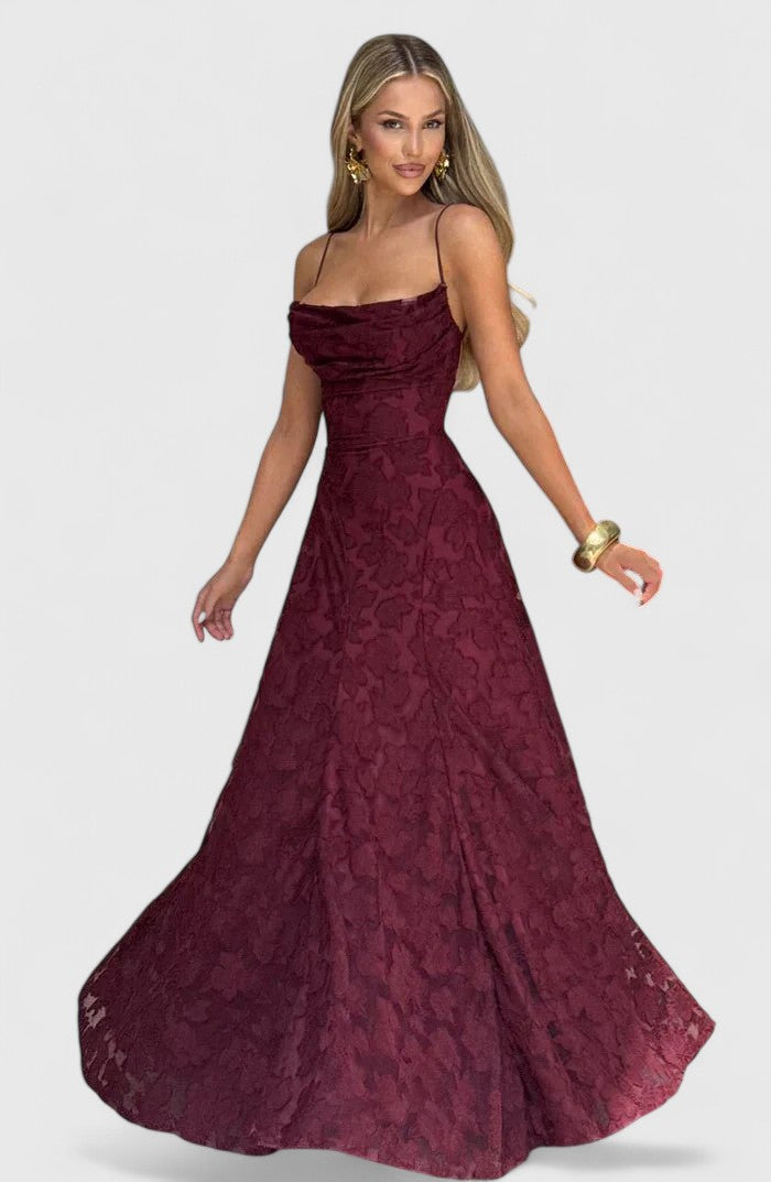 Isabelle | Elegant Floral Maxi Gown
