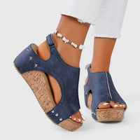Isla | Orthopedic Cork Wedge Sandals