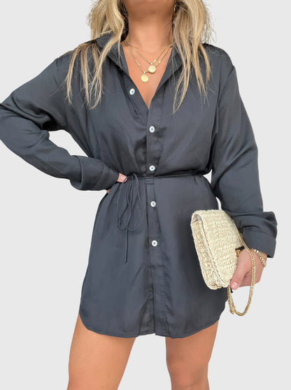 Jade | Button-Down Mini Romper Dress