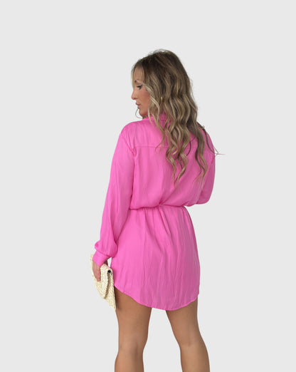 Jade | Button-Down Mini Romper Dress