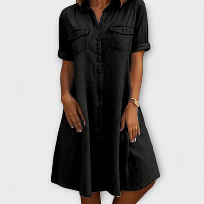 Kendall | Button-Down Denim Mini Dress