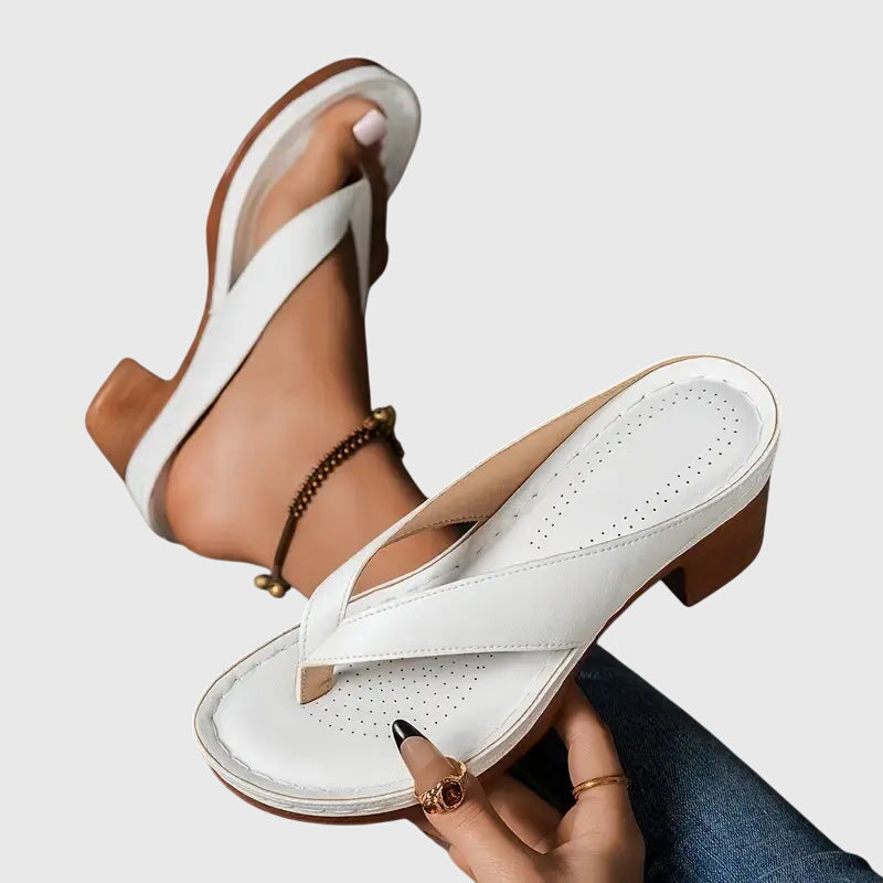 Kennedy | Orthopedic Block Heel Mule Sandals