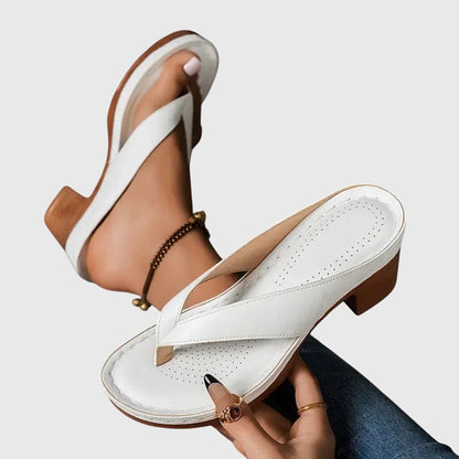 Kennedy | Orthopedic Block Heel Mule Sandals