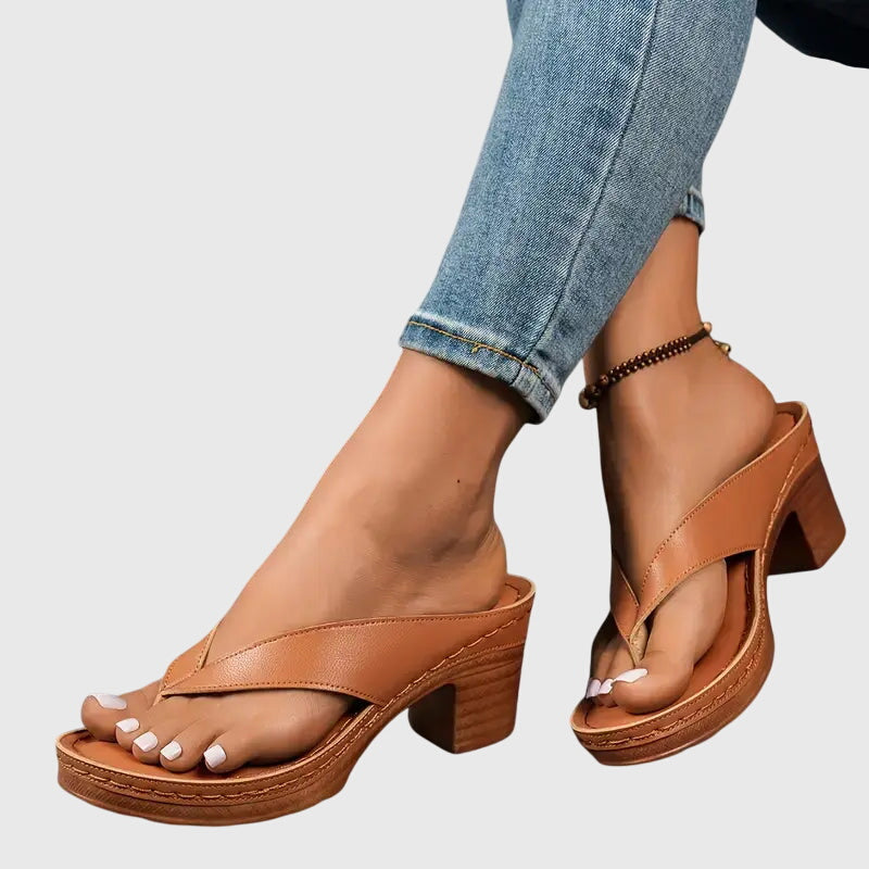 Kennedy | Orthopedic Block Heel Mule Sandals