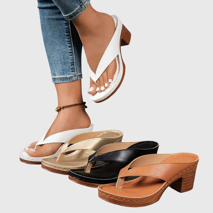 Kennedy | Orthopedic Block Heel Mule Sandals