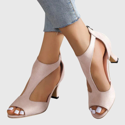 Lara | Orthopedic Elegant Peep Toe Heels