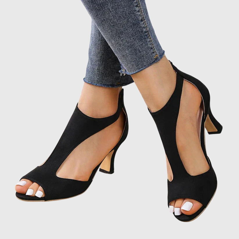 Lara | Orthopedic Elegant Peep Toe Heels