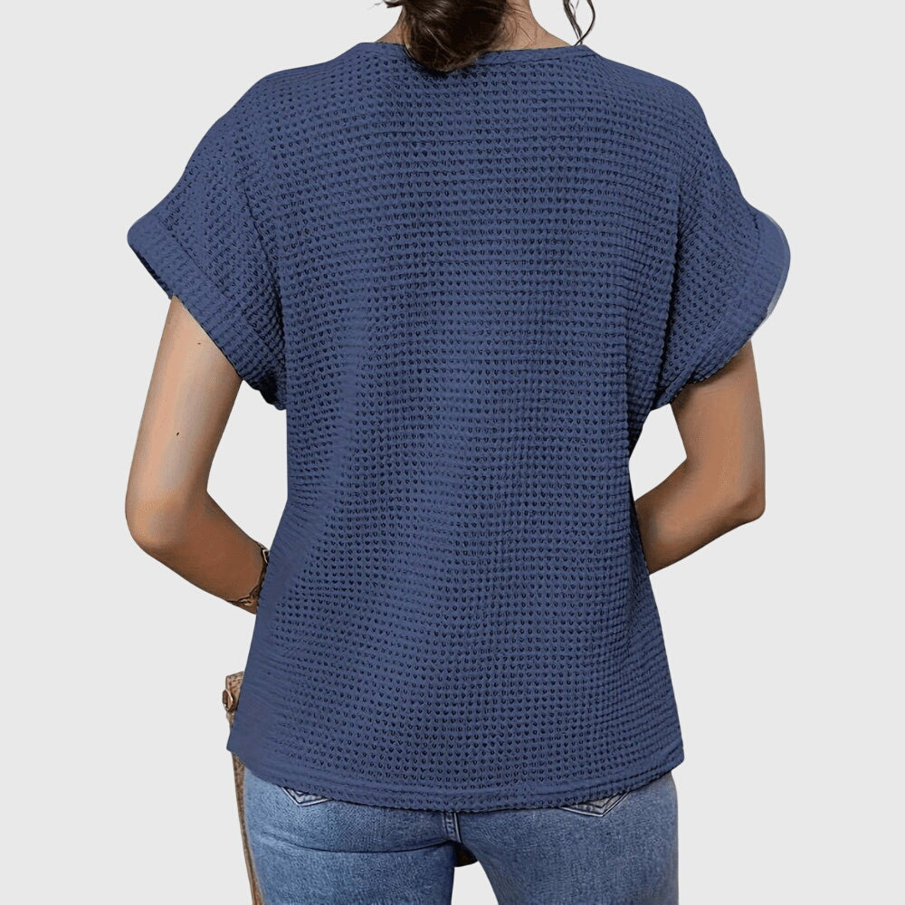 Leah | Crochet Knit Boho Top