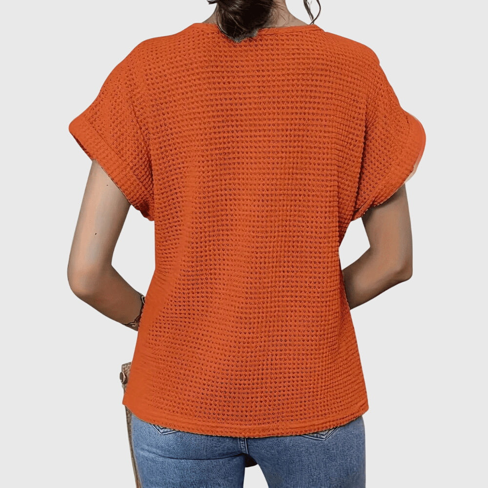 Leah | Crochet Knit Boho Top