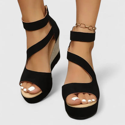 Leah | Orthopedic Woven Wedge Sandals