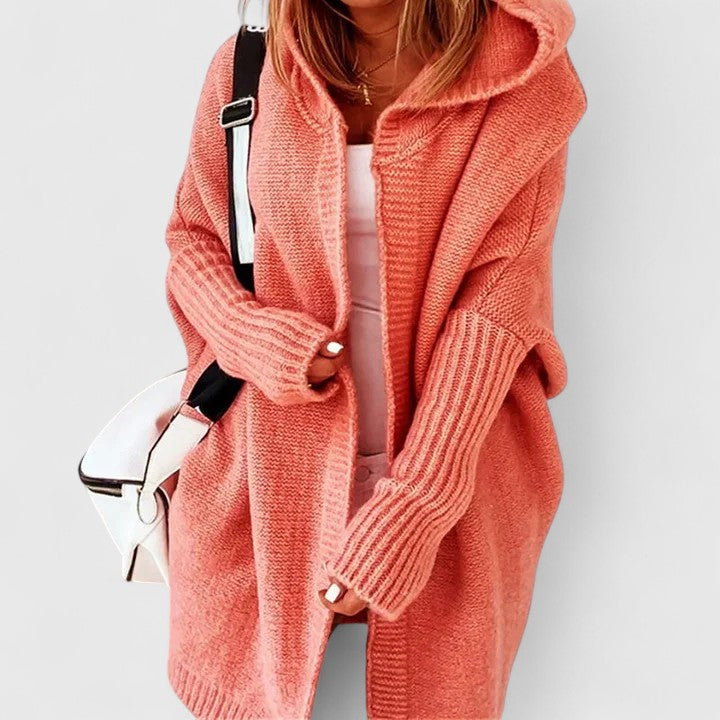 Leah | Oversized Hooded Cardigan