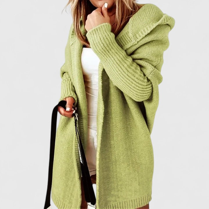 Leah | Oversized Hooded Cardigan