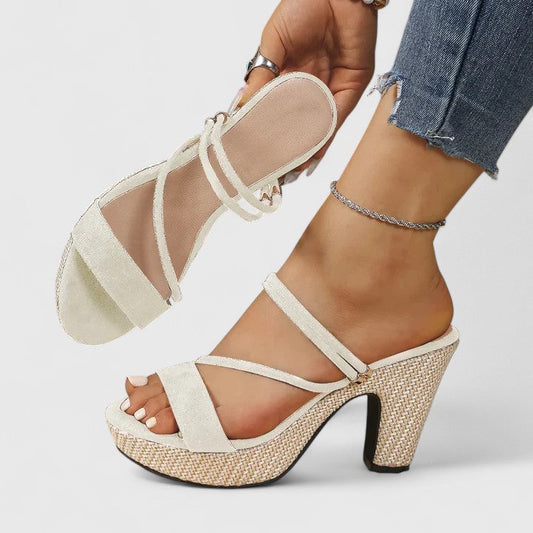 Lily | Strappy Platform Heels for Women