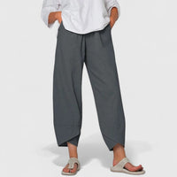 Luna | Comfortable Drawstring Waist Wide Leg Pants