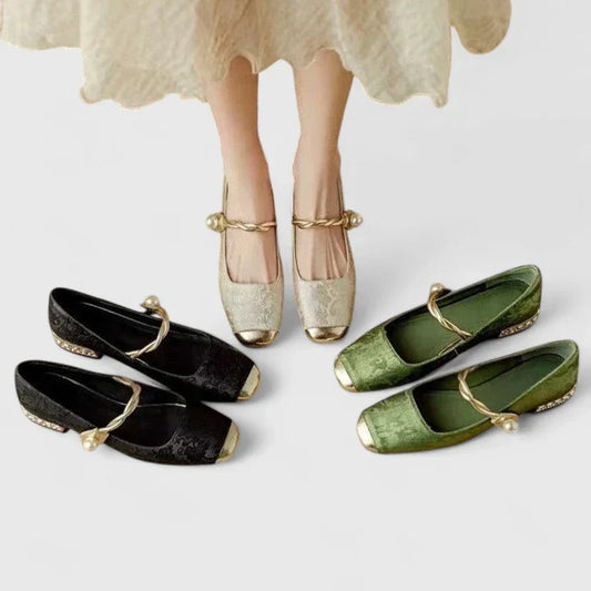Luna | Elegant Mary Jane Flat Shoes