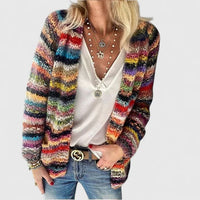 Luna | Multicolor Knit Open Cardigan