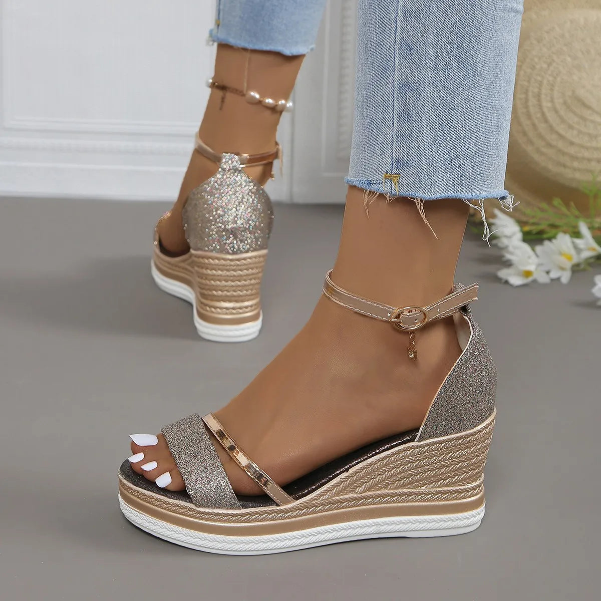 Madison | Espadrille Summer Wedge Sandals