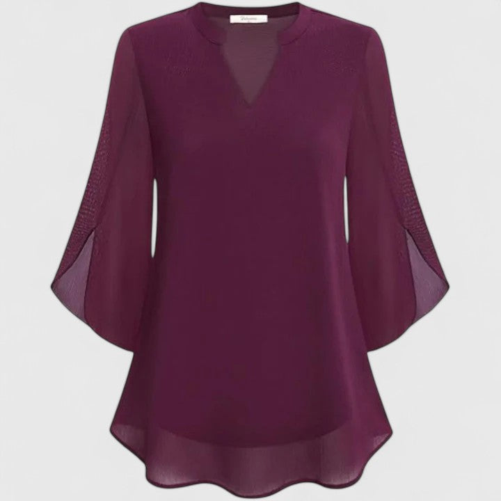 Marina | Elegant Flowy Light Blouse